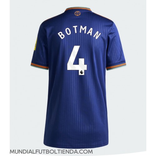 Camiseta Newcastle United Sven Botman #4 Tercera Equipación Replica 2025-26 para mujer mangas cortas